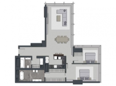 4 Комнаты, Городская, Продажа, 1-й Красногвардейский проезд, Listing ID 5884, Москва, Россия,